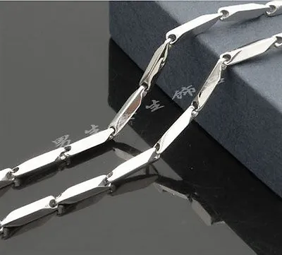 316L Men's Stainless Steel Necklace Titanium Necklace Chain 3mm 14 -30  • $4.59