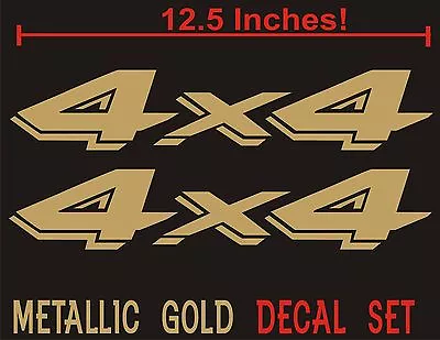 4x4 Decals Set For Dodge Dakota Ram Sticker (Set Of 2) Metallic Gold • $12.99