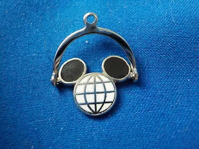 Disney Vintage Sterling Mickey Ears Epcot Spinner Charm-sku 0043 • $7.50
