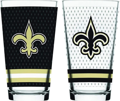 $29.31 • Buy New Orleans Saints Football Mixing Glass Set Of Two 16oz Full Logo In Gift Box