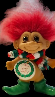 RETIRED NWT VINTAGE 5  Russ Berrie Christmas Santa MERRY LITTLE TROLLS Elf #2979 • $8.49