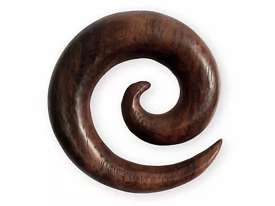 Spiral Stretcher Wood Ear Plug Taper Gauge Tunnel Tribal Piercing Jewelry • $17.42