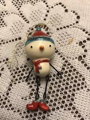 ‘Madeline’  Snowman Christmas Ornament • $4.95