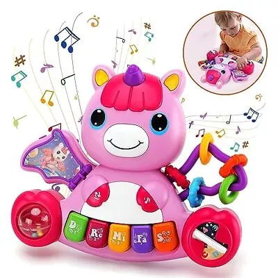 Baby Toys 6 Months Plus Musical Unicorn Baby Piano Toys 6 12 18 Months • £17.99