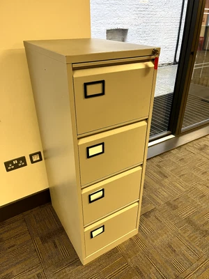 £65 • Buy Office Hippo Bisley 4-Drawer Lockable Filing Cabinet W Keys + Suspension Files