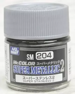 Mr. Hobby Mr Color SM204 Super Metallic Stainless Steel 2 10ml • $4.49