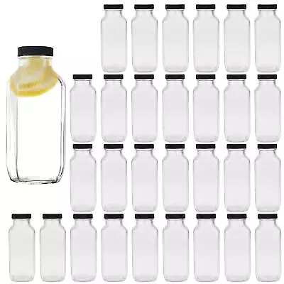 8 Oz Glass Bottlesreusable Glass Water Bottles With Airtight Lidsvintage Drinkin • $39.68