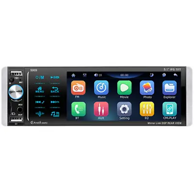 Single Din Stereo Car Radio Bluetooth Touch Screen Carplay Mirror Link TF/AUX/FM • $70.10