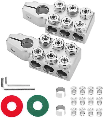 Battery Terminal Connector 12 Way Connectors 8awg Up To 4/0xl Awg Gauge Positive • $38.98