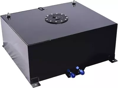 20 Gallon 80L Fuel Cell Tank With Cap And Level Sender Aluminum Black Universal • $125.99