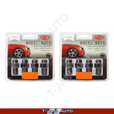 SAAS Wheel Nuts Mag 1/2 Chr 43mm 2x5PK For Ford Explorer 1996+ • $33.45