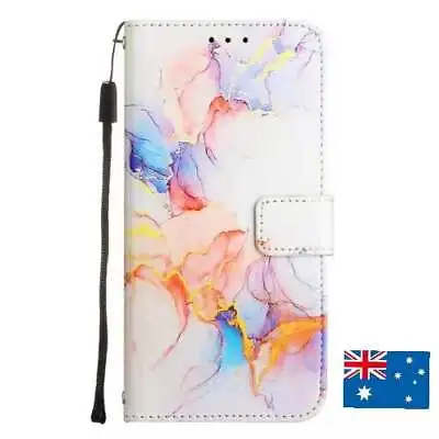 $12.26 • Buy For IPhone 13 Pro Max 12 11 Pro XS XR SE3 Magnetic Marble Flip Wallet Case Cover