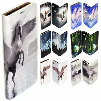 For Samsung Galaxy Note Series - Unicorn Print Wallet Mobile Phone Case Cover • $13.98