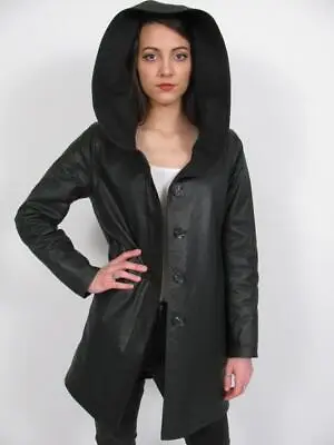 M0851 Canada Black Waxed Cotton Shawl Hooded Talmigo Water Proof Jacket Coat~xxs • $289