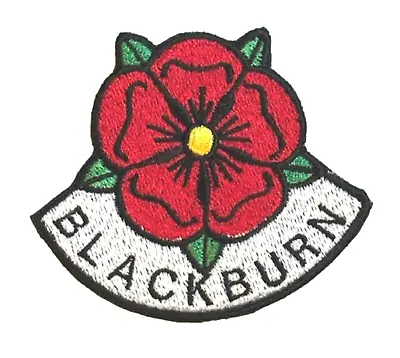 Blackburn Lancashire Cut Out Rose Embroidered Sew On Or Iron On Patch (A) • £5.99