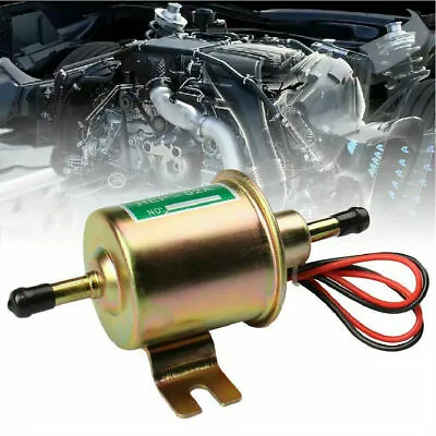 12V Electric Fuel Pump HEP-02A Universal Inline Low Pressure Gas Diesel • $7.30
