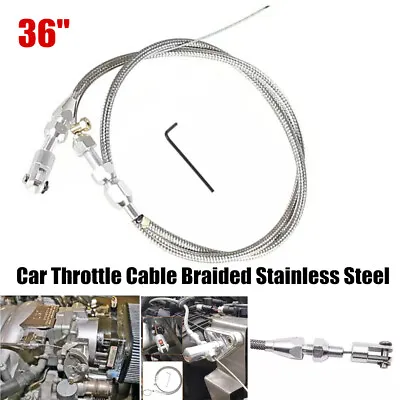 36  Length Adjustable Car Throttle Cable Accelerator Cable Modified Replacement • $29.99