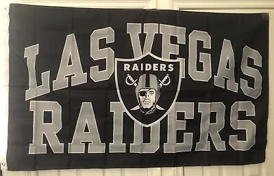 New Raiders Banner Flag 3x5 Ft Fast / Free Shipping Los Angeles Las Vegas 3 X 5 • $18.97