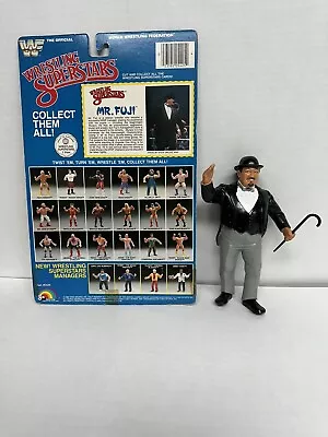 Vintage WWF/WWE  LJN Titan Sports Mr. Fuji  Complete With Cane And Bio Card • $80