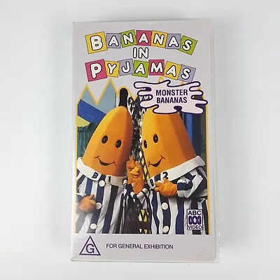 Bananas In Pyjamas Monster Bananas VHS 1994 PAL ABC VIDEO RARE • $16.90
