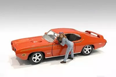 RETRO FEMALE MECHANIC I 1/18 Scale DIECAST ACCESSORY AMERICAN DIORAMA 38244 • $9.01