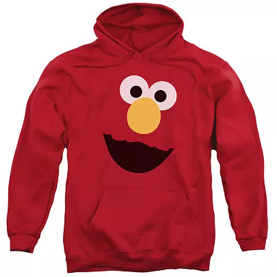 SESAME STREET ELMO FACE Licensed Adult Pullover Hooded Sweatshirt Hoodie SM-3XL • $49.95