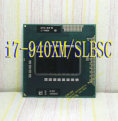 Intel Core I7 Extreme  940XM 2.13GHz Quad-Core (SLBSC) Notebook Processor • £79.08