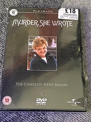 MURDER SHE WROTE  Sixth Season Series 6th 6 Six DVD R2 UK PAL BRAND NEW & SEALED • £14.99