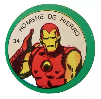 1980 Marvel Superheroes Iron Man Card Pog Argentina Variant Not Terrabusi #34 • £13.01