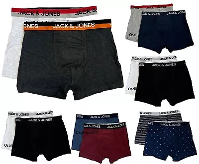£8.99 • Buy CLEARANCE!! Mens 2 Pack Jack & Jones Boxers Shorts Underwear Trunks Multipack
