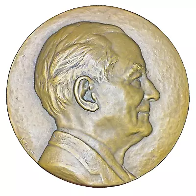 Harrison Tweed Portrait Medallion - 1966 - E. Platt - Medallic Art Company • $1