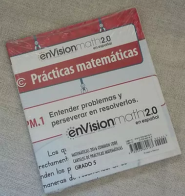 Envision Math 2016 Spanish Espanol Practice Poster Teacher Grade 5 9780328869183 • $25