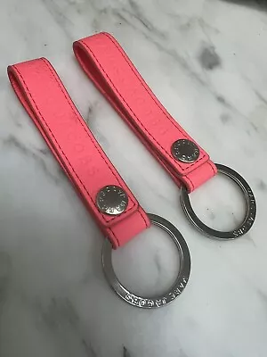 2 X Marc Jacobs Key Loop Ring Key  Neon Pink Now Rare (price Is For 1 Keyring) • £20