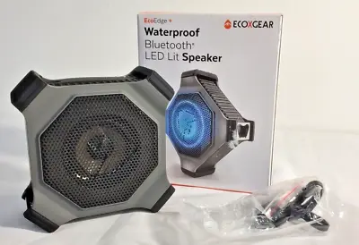 New ECOXGEAR EcoEdge Plus Waterproof Portable Bluetooth Speaker - Black/Gray • $49.99