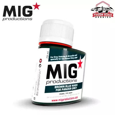 Mig Productions Enamel Wash 75ml Brown Blue Wash For Panzer Grey MP285 • $10.45