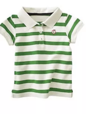 NEW Gymboree PREP SCHOOL Girls (SZ 5) GREEN Golf Polo Tee Shirt TOP Apple - NWT • $11.99