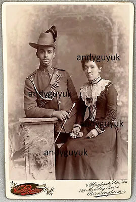 Cabinet Card Boer War Royal Warwickshire Military Antique Photo Soldier • £52.95
