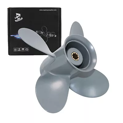 Boat Propeller 9 1/4x11 For Honda Yamaha Outboard Motor 8-20HP 8 Spline 4 Blades • $49.99