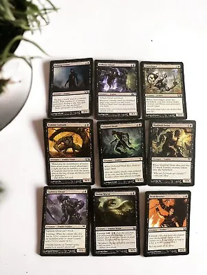 Mtg Magic The Gathering Game Card Lot #3 Zombie Zombies Black 2011 2012 Cards • $20