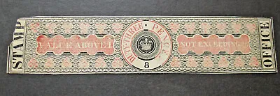 VTg 1800 Queen Victoria Revenue Medicine Duty 3 Pence Stamp Label GB UK Faults • $24.95