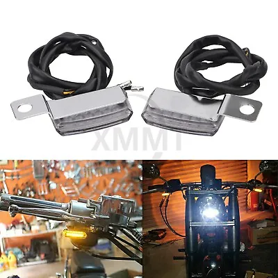 Custom Mini Motorcycle Turn Signal Indicators Lights For Harley Road King Glide • $13.98