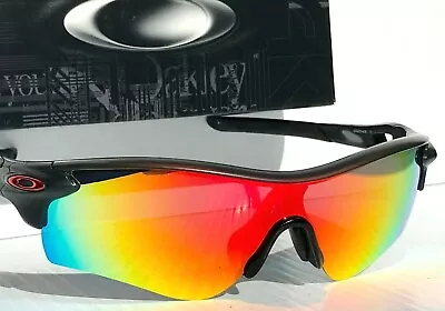 Oakley RADARLOCK Black Ink Ducati Red POLARIZED Galaxy Ruby Lens Sunglass 920642 • $158.87