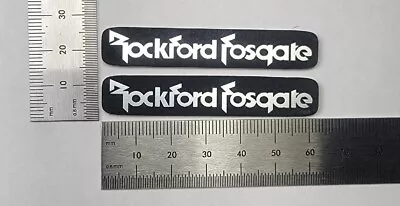 Rockford Fosgate Premium Speaker Badge Emblem Logo Pair Large Custom Made  • $9.95