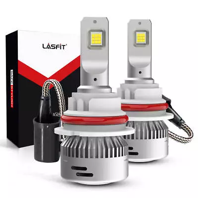 LASFIT 9004 LED Headlight Bulbs Dual High And Low Beam Super Bright 60W 6000LM • $59.99