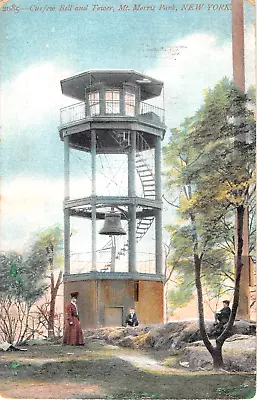 1909 Fire Signal Tower Mount Morris Park Manhattan NY Post Card Harlem • $10