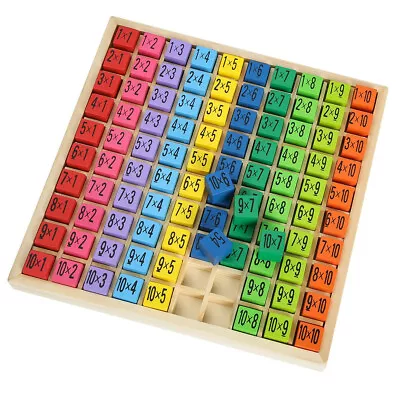 Montessori Educational Wooden Math Toys Multiplication Table Board Game • $24