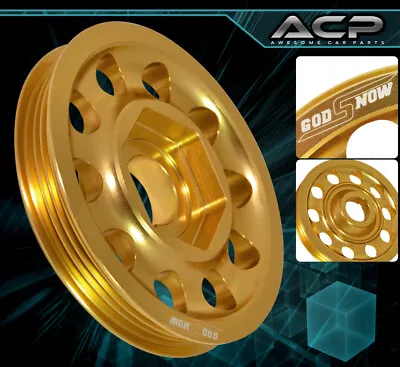 For Civic Ek9 Ctr Integra Dc2 Type-R B16 B18 Single Belt Crackshaft Pulley Gold • $40.99