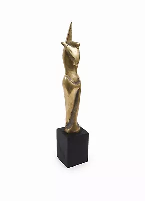 Mid Century Bronze Sculpture Modernist Constantin Brancusi Style Vintage Statue • $575
