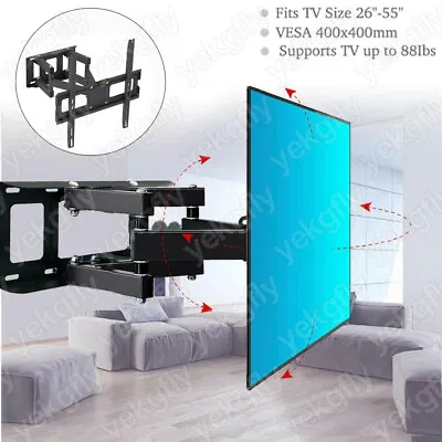 TV Wall Bracket Mount Swivel Tilt For 26 32 37 40 42 43 50 55  TVs Full Motion • £21.69