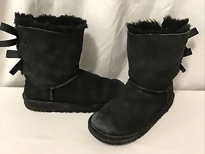 UGG Australia Women's Boot Bailey Bow 3280Y Black Size 5 EUR 35/UK 4…R61 • $14.99